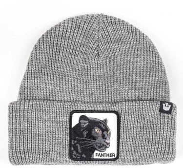 Goorin Bros. Hut Tierhüte Mütze mit Umschlag Beanie Panther Panther Grau, grau, One size