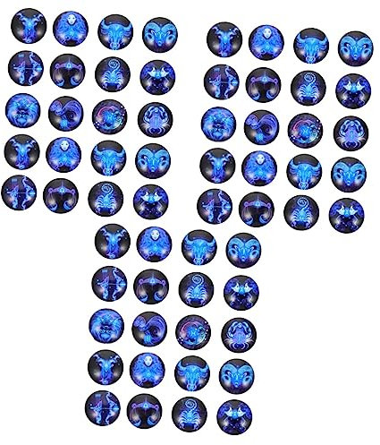 Lurrose 60 Stk Zeit-Edelstein-Patch runder Aufkleber flache Rückseite Schlüsselanhänger graceling Schmuck Glaskuppelflecken Edelsteinpatches für DIY Kunsthandwerk hängender Stift 3d