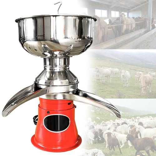 Quixnova Separatore centrifugo Elettrico per Crema di Latte, Macchina per separare la Crema da Cucina, separatore per frappè al Burro e Crema, 50 l/h