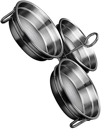 LABRIMP Stampo Per Cuocere Le Uova in Acciaio 304 Impugnatura Ergonomica, Pentola Per Cuociuova a Vapore Multifunzione Per Uso Domestico, Set Per Bollire e Cuocere a Vapore Uova, Gelatine e Budini