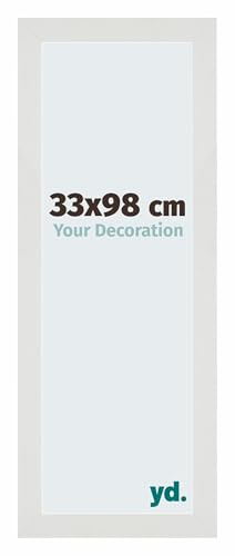yd. Your Decoration Cadre Puzzle 33x98 - Puzzle cadre 500-1000 Pièces - Blanc Mat - MDF Cadre photo Mura