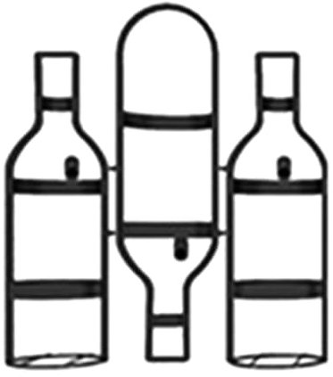 Wandmontiertes Weinregal für Likörflaschen, kreatives Eisen-Weinregal für Rotwein, stilvoller Weinschrank für Zuhause, Restaurant, platzsparender Weinhalter für Wohnzimmer