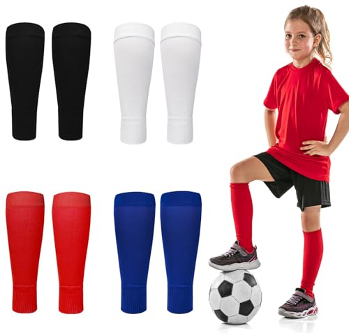 AYSYR Fußballsocken für Kinder (13-18 Jahre), atmungsaktiv, leicht zu wechseln und reinigen, 4 Farben