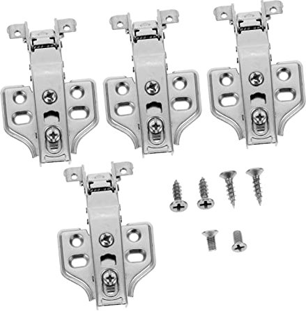 Türscharniere, Home Decor Essentials-Zubehör, Metallscharnier for Schranktüren, geräuschloses Scharnier, Türdämpfer aus Edelstahl, ohne Bohren, Stummschalteffekt, 4 Stück
