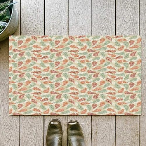 OHJEAJDS Tappeto Bagno - Tappeto multiuso antiscivolo per ingresso,cucina,camera,bagno,Soffice Tappeto Doccia,Paisley, elementi persiani vintage, forme a goccia orientali colorate, ispirazio,60x100cm