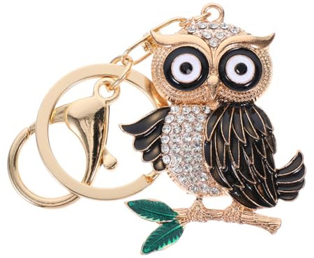 minkissy Eulen Anhänger Cartoon Tieren Taschenanhänger Glitzernd Schlüsselanhänger Handtasche Geldbörse Dekoration