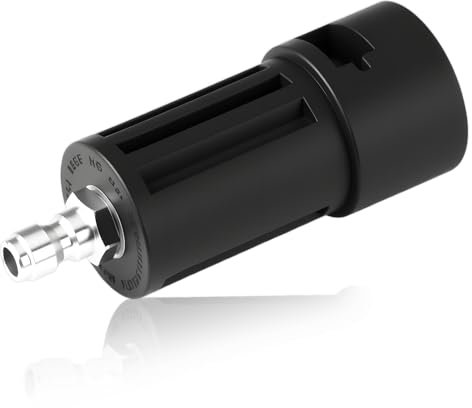 unillea Pressure Washer Quick Connect Adapter 1/4 '' Plug, High Pressure Connector for Power Washer Hose, Wand, and Nozzle, Compatible with Karcher K2-K7 Series, for Fast Release Cleaning Accessories