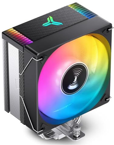 TZMRIT x CR-1000 EVO CPU Kühler Schwarz | 220W TDP,4 Heat Pipes,154mm Höhe,mit 120*120*25mm 1500PRM ARGB PWM 9-Blades Lüfter,für Intel LGA 115X/1200/1700, AMD AM4/AM5