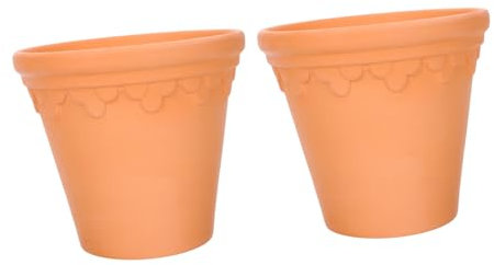 ifundom 2stücke Blumentopf Mit Drainage Loch Cotta Töpfe Für Pflanzen Gartenarbeit Pflanzblumentopf Für Fensterbänke Und Terrassen