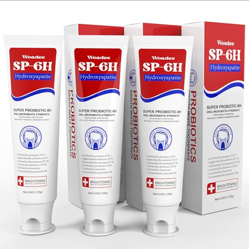 SP-6 Hydroxylapatit Probiotic Whitening Toothpaste, SP-6 Probiotic Whitening Toothpaste, 6 Probiotika + Hydroxylapatit-Formel für Zahnaufhellung, Stärkung und Zahnschmelzschutz (3)