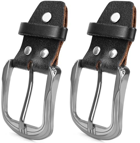 FLEXNOVA 2 Stück Gürtelschnalle, Leder Gürtelschnalle Herren Damen 40mm Gürtelschnallen zum Wechseln Gürtel Schnallen Schnalle Belt Buckle für Herren Damen