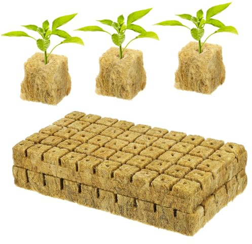 Toyvian 100pièces Bouchons De Démarrage De Plantes Cubes Pour Propagation Des Plantes Capsules De Terreau Pour Boutures Hydroponiques Culture Sol Et Semis De Graines