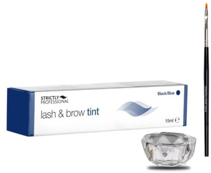 Eyelash & Eyebrow Tint Eyelash Dye Tinting Full Kit Blue/Black 15ml Tint