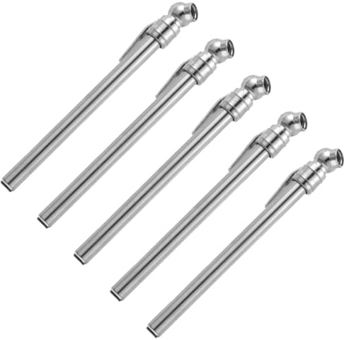 PRETYZOOM Manometro Portatile per Pneumatici Auto a Penna, Set da 5 Pezzi, Compatto e Leggero per Controllo Pressione Gomme, Strumento Durevole per Manutenzione Veicoli