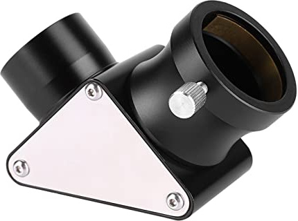 Espejo dieléctrico Diagonal de 1,25 Pulgadas y 90° para telescopio, Prisma de Revestimiento Multicapa en Toda su Superficie con Carcasa de aleación de Aluminio y Placa de Cubierta
