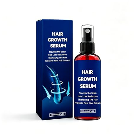 Sérum Croissance Cheveux, Huile Fortifiante Pour Le Cuir Chevelu Et Les Cheveux, éPaissir Renforcer Des Hair Plus éPais, Bleu