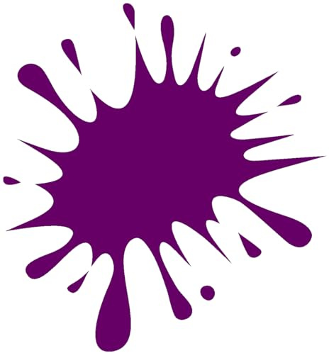 Samunshi® Farbkleckse Aufkleber Klecks Sticker 28 x 30cm violett
