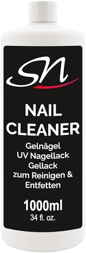 SN Nageldesign Nail Cleaner 1000ml 1L Nagel Entfetter für Gelnägel UV Nagellack Shellac Schwitzschicht Entferner Cleanser Nägel