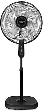 Taurus SILENT POWER | Ventilador de pedestal |Rejilla Plastica Aerodinamica de 18 Tecnologia ECOJET | Mas Aire y Menos Ruido| Incluye Base para Montaje en Pared- Amplia Oscilacion