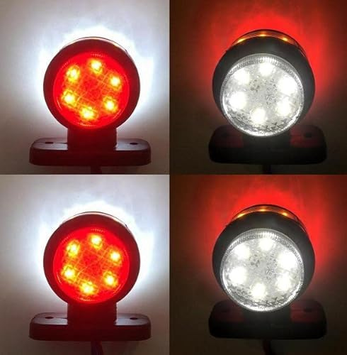 4 x Seite Outline Marker Lights 24 V Trailer Van Truck Caravan Chassis Wohnmobil orange weiß rot