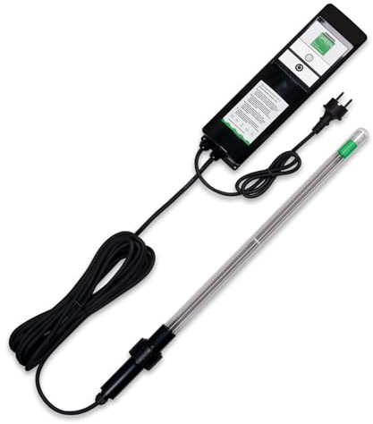Wagner Green UVC Tauchstrahler (40 Watt) 3-tgl. Bausatz mit Betriebsstundenzähler, UV-C Teichklärer Lampe Gartenteich Koiteich Filter zur Entkeimung und Algenvernichter