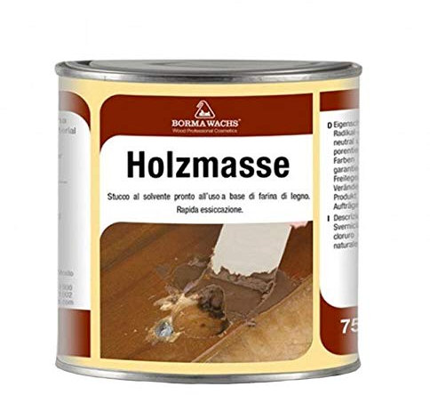 Fertige 1K Holzmasse aus Echtholzmehl hergestellt 750ml, Nussbaum mittel - 59