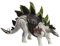 JURASSIC WORLD Gigantic Trackers Stegosaurus - Dinosaurier-Spielzeug mit 2 Angriffsbewegungen, abnehmbarer Ausrüstung, 35 cm lang, für Kinder ab 4 Jahren, HLP24