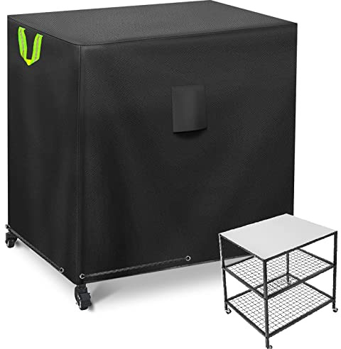 Outdoor Pizza Oven Table Cover for Ooni Medium Table, Outdoor Prep Grilling Table Covers, Pizza Oven Stand Modular Table Cover,Waterproof, windproof and UV resistant (82*61*91cm)