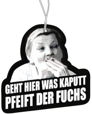 Karin Ritter - Set di 2 ciondoli profumati per auto, con scritta divertente