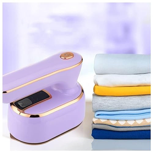 Defroisseur Vapeur Portable Pliable, Mini Fer à Repasser De Voyage Repassage Sec Et Humide De 100ml,Poignée Rotative, Mini Fer à Repasser Pour Couture pour Voyages D'affaires Domicile,Purple