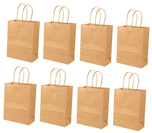 Healeved 50stücke Wiederverwendbare Papierbeutel Robuste Aufbewahrungstaschen Für Küche Büro Und Spielzimmer Khaki Für Spielzeug Magazine Und Mehr Leicht Zu Dekorieren