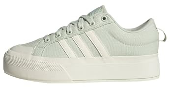 adidas Women's Bravada 2.0 Platform Sneaker, Linen Green/Off White/Linen Green, 5 UK