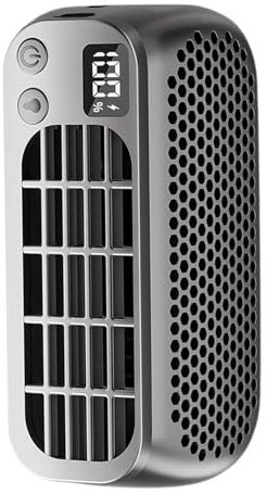 Ventilateur sans pales pour chambre à coucher – Ventilateur circulateur d'air, léger, silencieux, 5 vitesses de vent, veilleuse à chargement USB, ventilateur de table sans pales pour salon, voyage,