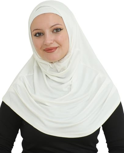 Prien Chic Hijab für Damen, Muslim Kopftuch Untertuch Set, Lange Kopftücher Kleid Frauen, Schal Für Gebetskleidung Abaya, Muslimische Kleider Für Ramadan Hajj