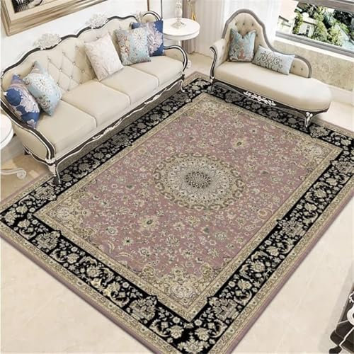 RUGMRZ Kurzflor Teppich Auslegware Rechteckiger Für Den Innenbereich, Schlafzimmerteppich, Flur, Schmutzabweisender Home Indoor Teppiche 100X200Cm 3Ft 3.4''X6Ft 6.7''