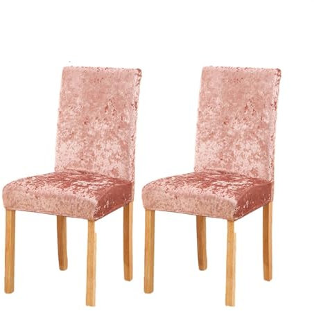 Coprisedia in velluto riccio, elasticizzato, rimovibile, lavabile, protezione super morbida, per matrimoni, feste, sala da pranzo, decorazione rosa, taglia 8