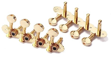SHOWERORO Mécaniques De Guitare Pour Mandoline Et Guitare à Cordes Ensemble De Chevilles Lr Avec Vis De Montage Et Ferrules Finition Dorée