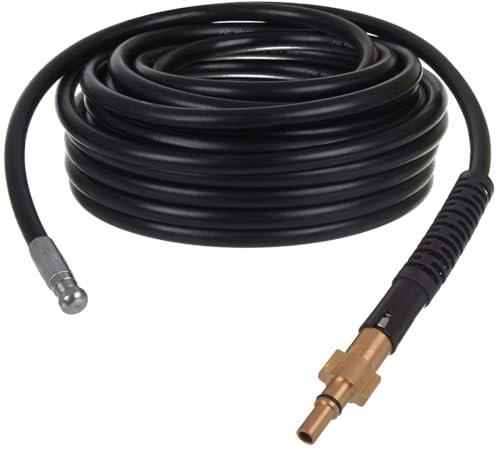 TECHKAR Tuyau de nettoyage de tuyaux 200bar 60 °C 20m de long compatible avec les nettoyeurs haute pression Black&Decker Bosch Tuyau de nettoyage de tuyaux