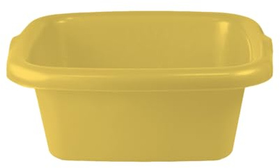 GIO'STYLE Bacinella Rettangolare Colors | Ideale per la Pulizia | Giallo | 10 L | Polipropilene