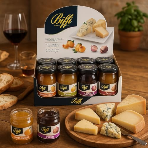 Selezione di Marmellate per Formaggi 12x100g - Fichi, Pere, Cipolle, Mandarini - Conserve Gourmet Italiane Ideali per Taglieri, Degustazioni, Aperitivi e Regali Gastronomici