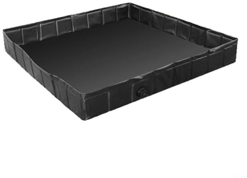 Alanmoship Foldable Shower Base Portable Camping Shower Tray With Drain Hose Large Lightweight PVC Outdoor Shower Tent Floor For Garden, Travel, Beach, Caravan Or Pet Bathing