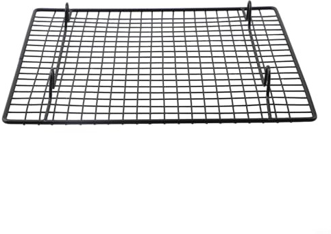 Honseadek Stainless Steel Cake Cooling Rack Having Nonstick Coating for Baking Grilling and Roasting Multisize Metal Grid Tray for Kitchen Purpose (26X23CM)