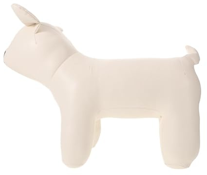 SHINEOFI Hunde Schaufensterpuppe aus PU Leder 42X29X145cm Kleiderständer für Haustierbekleidung Stabiler Standfuß Leicht Transportierbar Ausstellungsständer für Hunde und Welpenmode