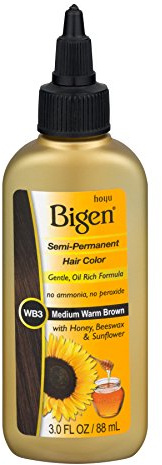 Bigen Semi-Permanent Hair Color #WB3 Medium Warm Brown 90 ml