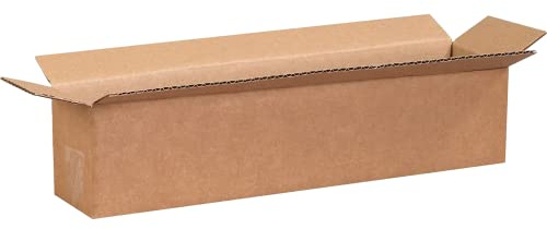 BOX USA Shipping Boxes Long 18L x 4W x 4H 25-Pack - Corrugated Cardboard Box for Moving, Mailing, Packing, Packaging and Storage