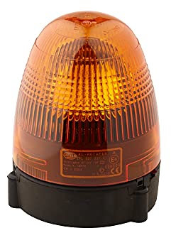 HELLA 2RL 007 337-011 Halogen Rundumleuchte - KL Rotafix - 24V - gelb (amber) - Anbau/geschraubt - für Traktor, LKW, Gabelstapler