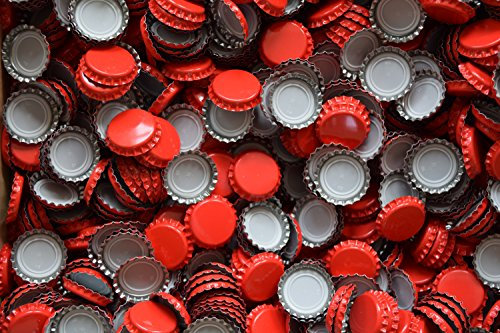 Kronenkorken zum Verschließen von handelsüblichen Mehrwegflaschen 100 Stück Rot Kronkorken Bierkapsel