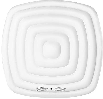 RED DECO MSpa Hot Tub Spa Heat Preserver & Rain Outflow Inflatable Bladder Cover Square Fits All Mspa 6 People Square Spa Alpine/Tekapo/Soho/Bliss/Lite 160cm