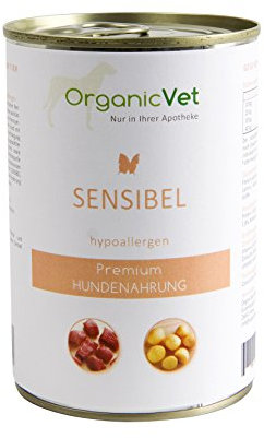 OrganicVet Hund Nassfutter Veterinary Sensibel, 6er Pack (6 x 400 g)