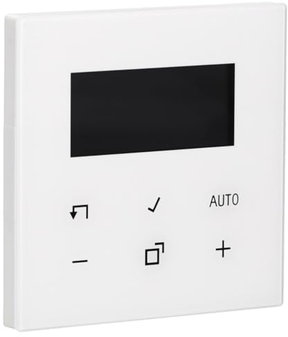 JUNG BTLS1791WW Home Raumthermostat-Display Glas Alpinweiß